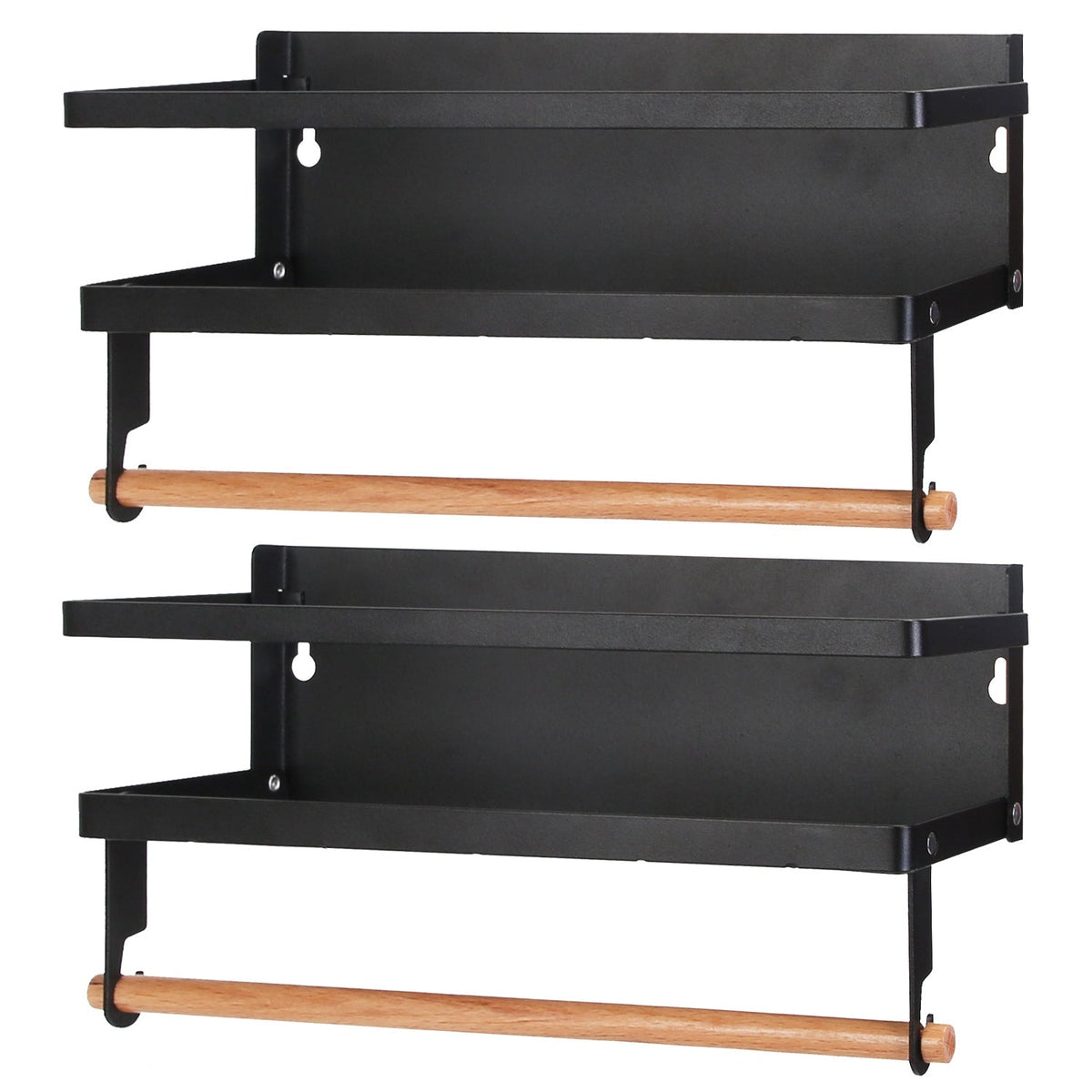 Magnetic Spice Racks + Paper Towel Holder | Set of 2