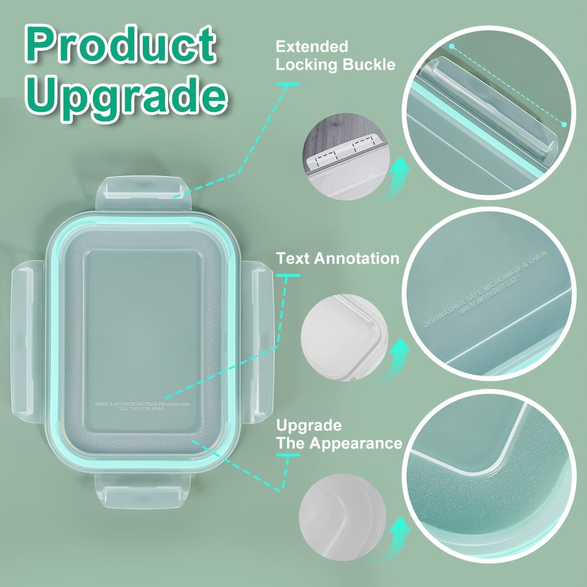 Glass Food Storage Set — 8 Containers + 8 Lids