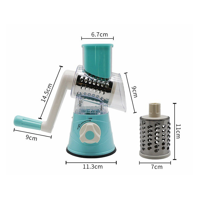 5-in-1 Rotary Cheese Grater & Vegetable Slicer