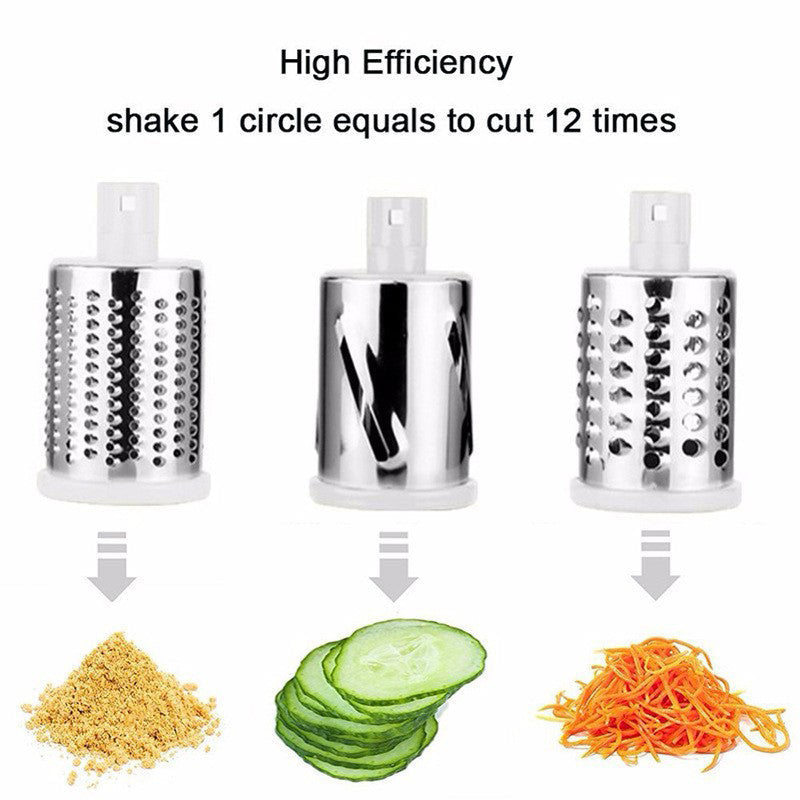 5-in-1 Rotary Cheese Grater & Vegetable Slicer