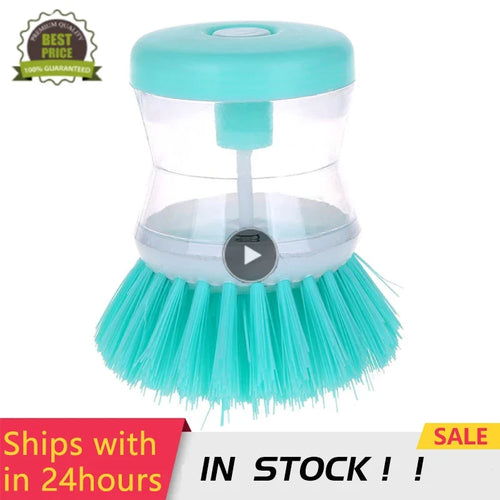 EasyClean Soap-Dispensing Dish Brush