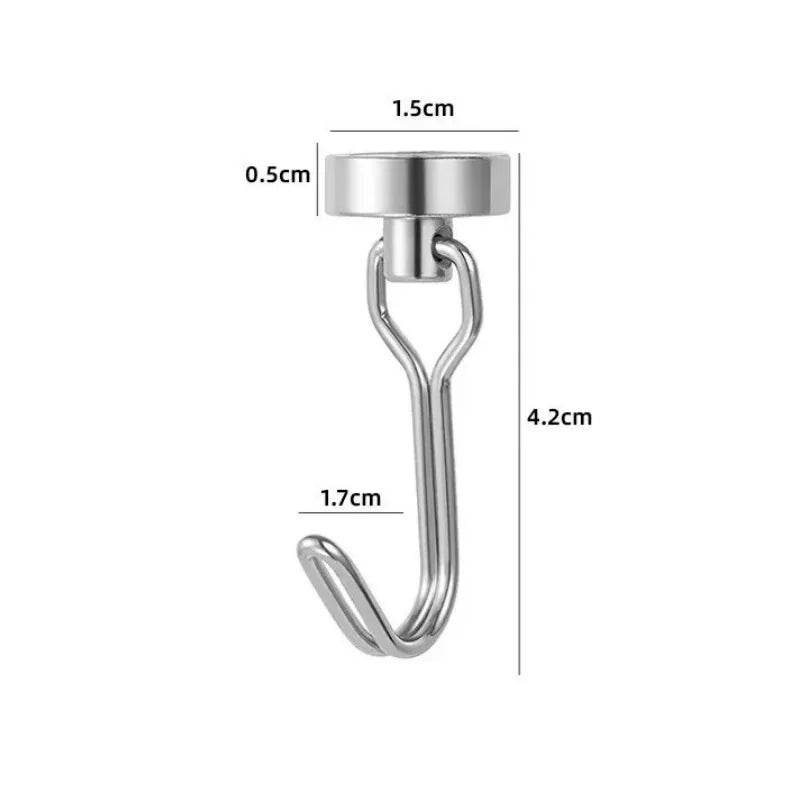 Magnetic Storage Hooks — 2, 4 or 10 Pack