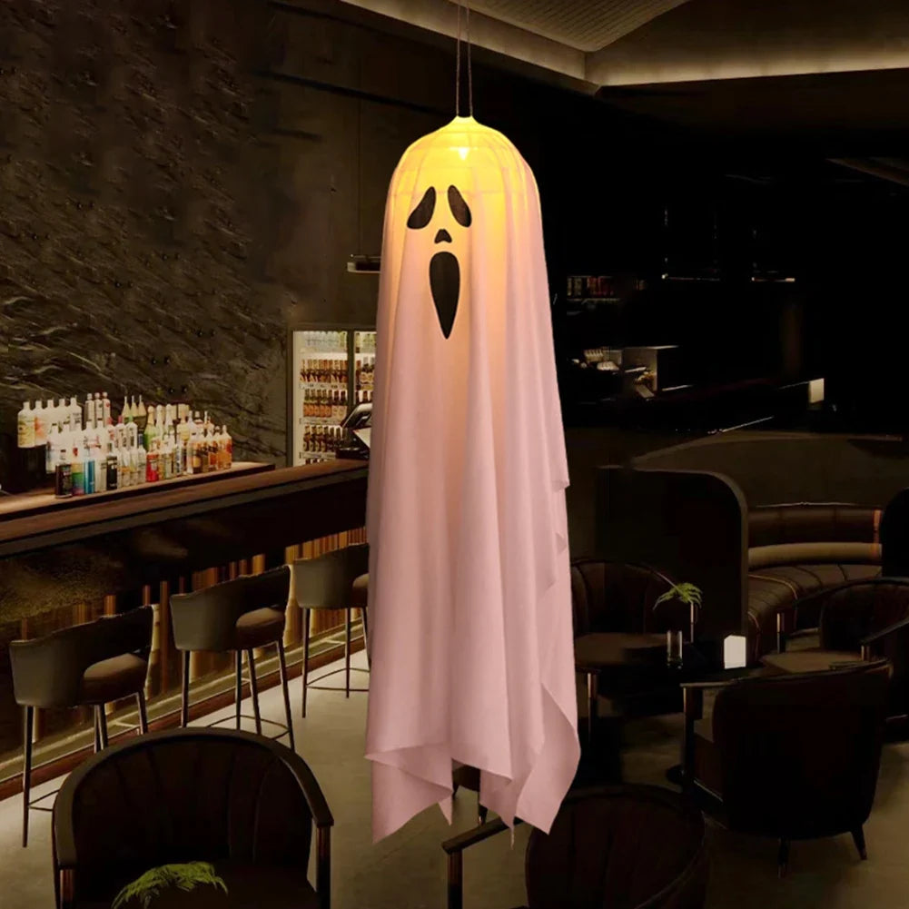 Hanging Halloween Ghost Decoration – White or Orange