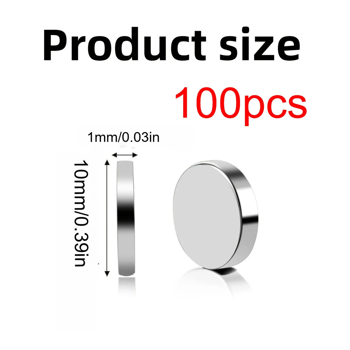 Round Refrigerator Magnets — 20, 50 or 100 Pack