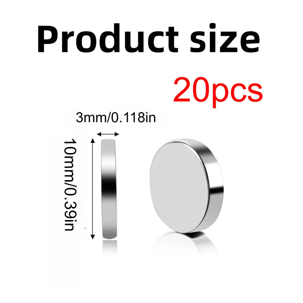 Round Refrigerator Magnets — 20, 50 or 100 Pack