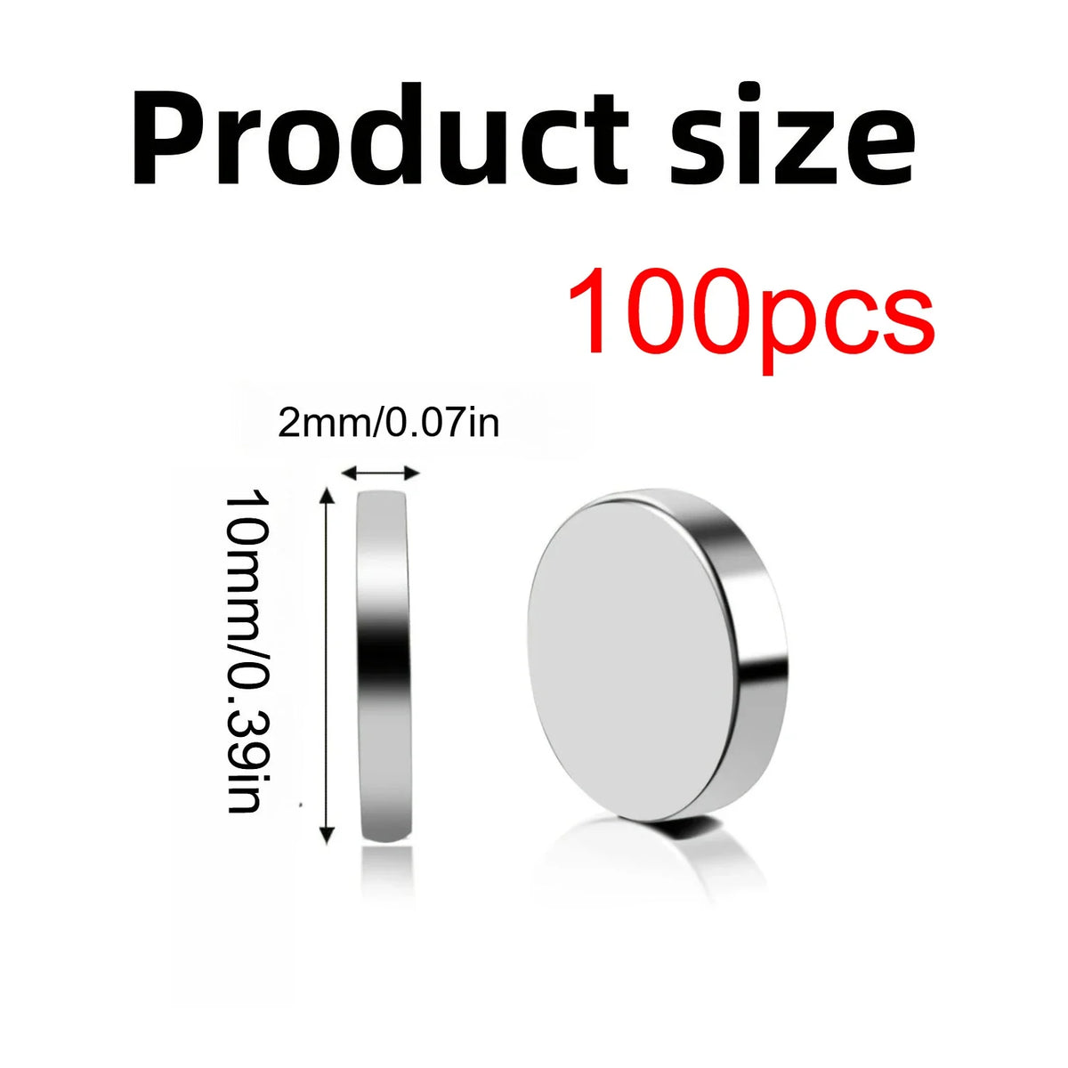 Round Refrigerator Magnets — 20, 50 or 100 Pack