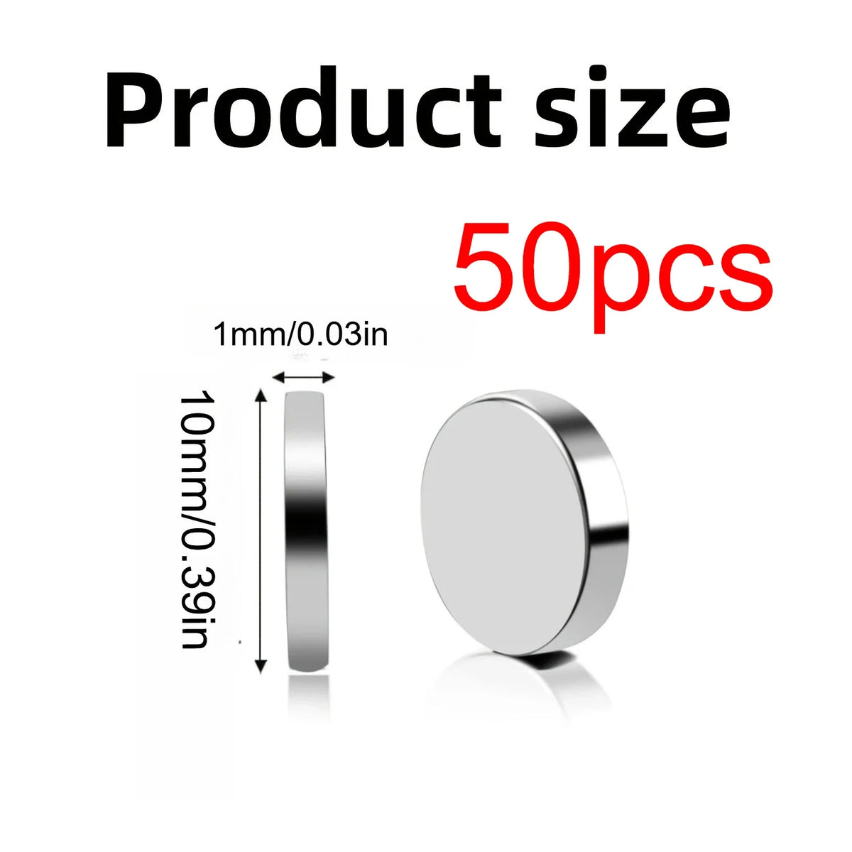 Round Refrigerator Magnets — 20, 50 or 100 Pack